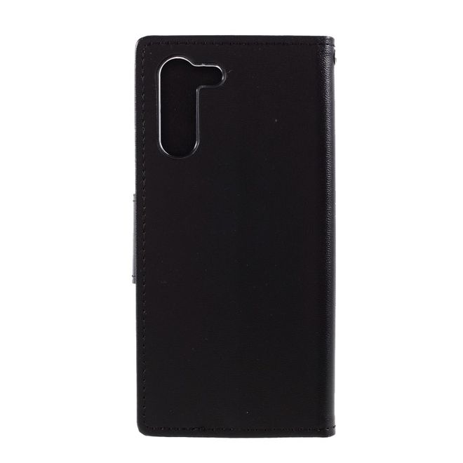Goospery - Samsung Galaxy S21+ Hülle - Leder Bookcover - Bravo Diary Series - schwarz