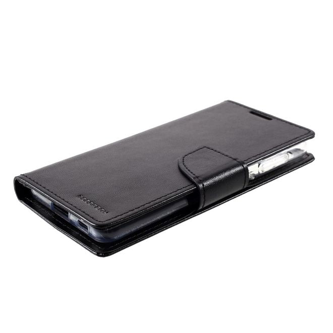 Goospery - Samsung Galaxy S21+ Hülle - Leder Bookcover - Bravo Diary Series - schwarz