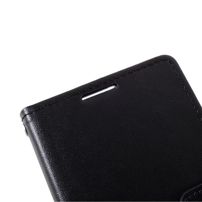 Goospery - Samsung Galaxy S21+ Hülle - Leder Bookcover - Bravo Diary Series - schwarz