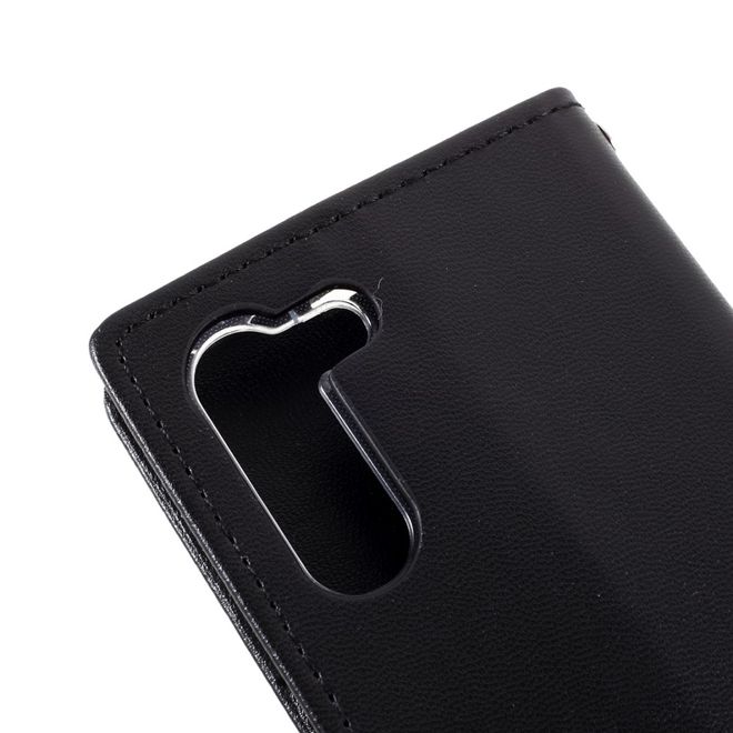 Goospery - Samsung Galaxy S21+ Hülle - Leder Bookcover - Bravo Diary Series - schwarz