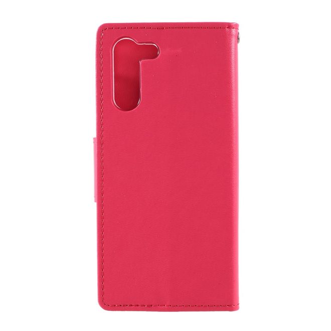 Goospery - Samsung Galaxy S21+ Hülle - Leder Bookcover - Bravo Diary Series - rosa