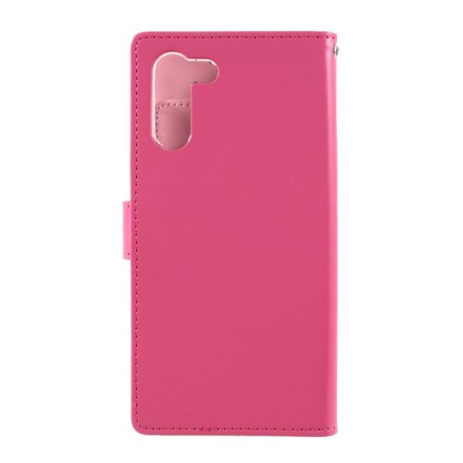 Goospery - Samsung Galaxy S21+ Hülle - Leder Bookcover - Rich Diary Series - pink/rosa