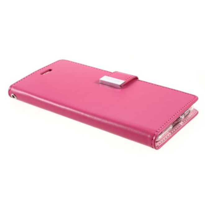 Goospery - Samsung Galaxy S21+ Hülle - Leder Bookcover - Rich Diary Series - pink/rosa