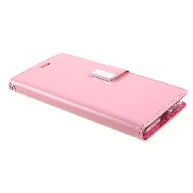 Goospery - Samsung Galaxy S21+ Hülle - Leder Bookcover - Rich Diary Series - rosa/pink