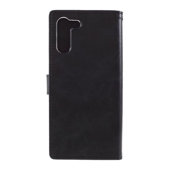 Goospery - Samsung Galaxy S21 Hülle - Leder Bookcover - Bluemoon Diary Series - schwarz