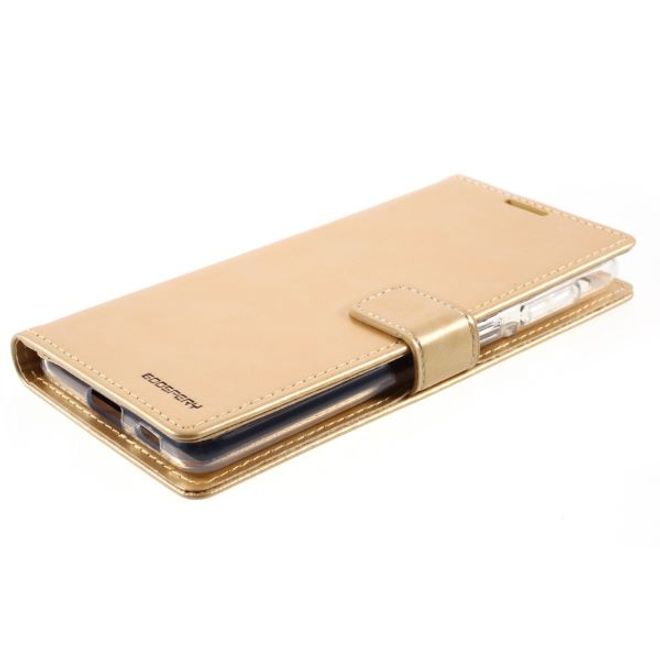 Goospery - Samsung Galaxy S21+ Hülle - Leder Bookcover - Bluemoon Diary Series - gold