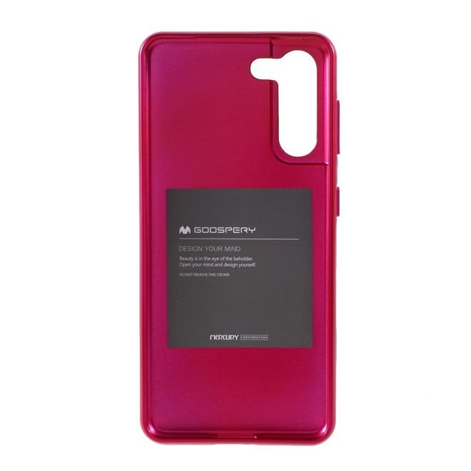 Goospery - Samsung Galaxy S21+ Handy Hülle - TPU Soft Case - i Jelly Metal Series - rosa
