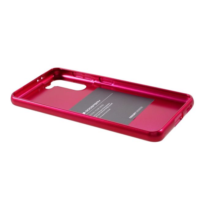 Goospery - Samsung Galaxy S21+ Handy Hülle - TPU Soft Case - i Jelly Metal Series - rosa