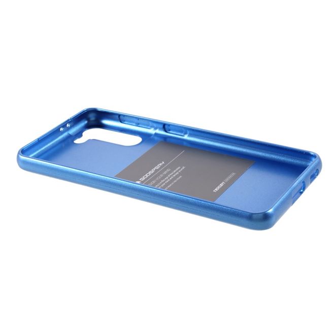 Goospery - Samsung Galaxy S21+ Handy Hülle - TPU Soft Case - i Jelly Metal Series - blau