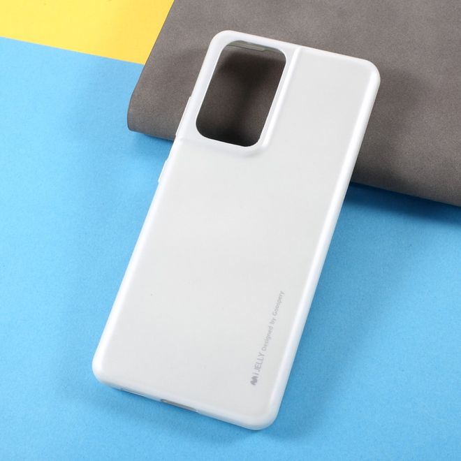 Goospery - Samsung Galaxy S21 Ultra Handy Hülle - TPU Soft Case - i Jelly Metal Series - grau