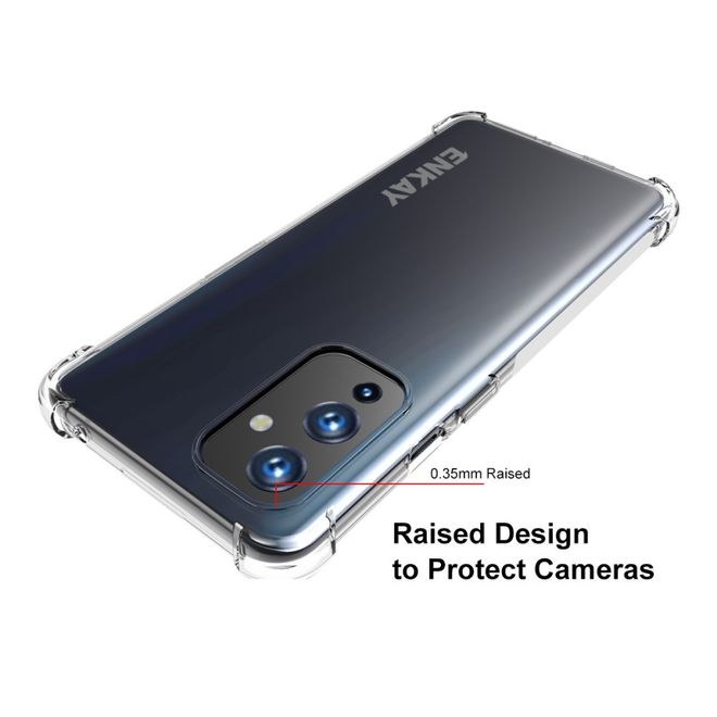 Enkay - OnePlus 9 Handyhülle - Robustes TPU Softcase - transparent