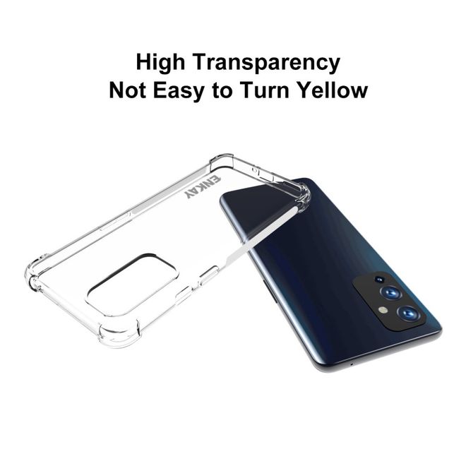 Enkay - OnePlus 9 Handyhülle - Robustes TPU Softcase - transparent