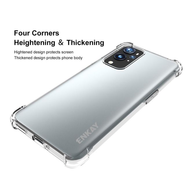 Enkay - OnePlus 9 Pro Handyhülle - Robustes TPU Softcase - transparent