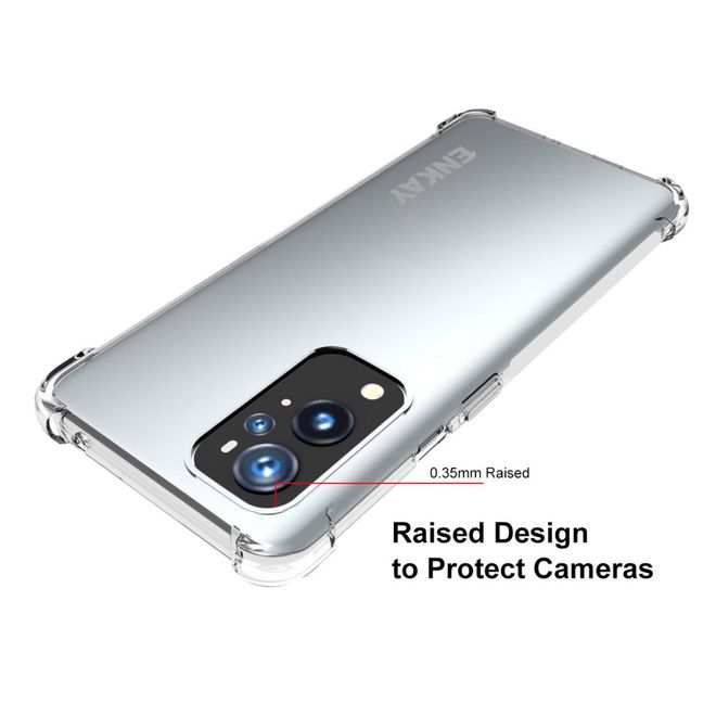 Enkay - OnePlus 9 Pro Handyhülle - Robustes TPU Softcase - transparent