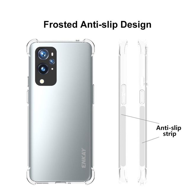 Enkay - OnePlus 9 Pro Handyhülle - Robustes TPU Softcase - transparent