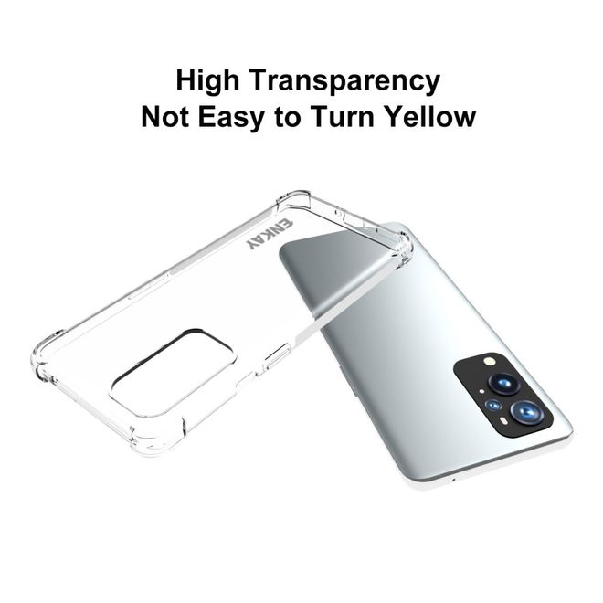 Enkay - OnePlus 9 Pro Handyhülle - Robustes TPU Softcase - transparent
