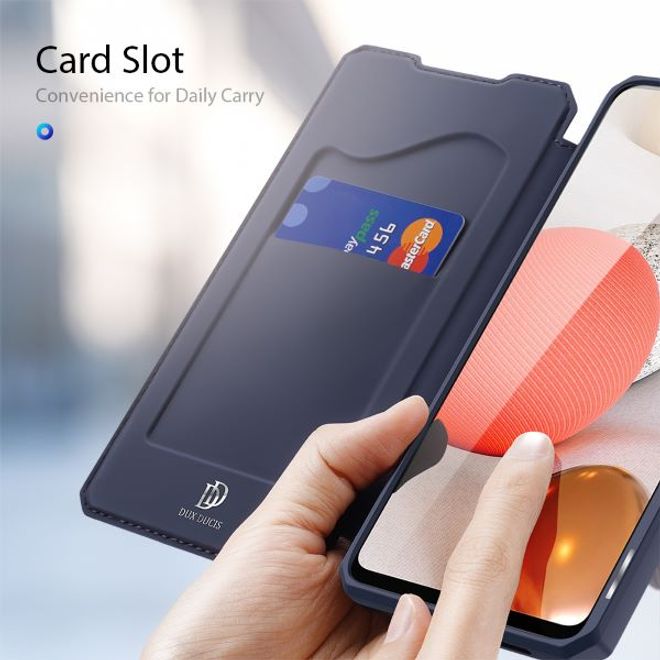 Dux Ducis - Samsung Galaxy A42 5G Hülle - Robustes Handy Bookcover - Skin X Series - blau