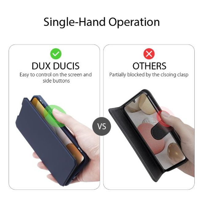 Dux Ducis - Samsung Galaxy A42 5G Hülle - Robustes Handy Bookcover - Skin X Series - blau