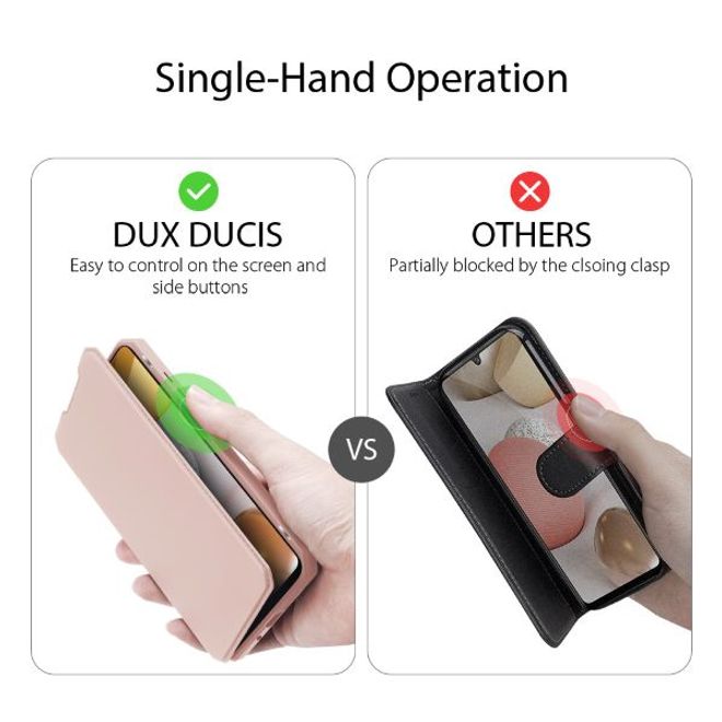 Dux Ducis - Samsung Galaxy A42 5G Hülle - Robustes Handy Bookcover - Skin X Series - pink