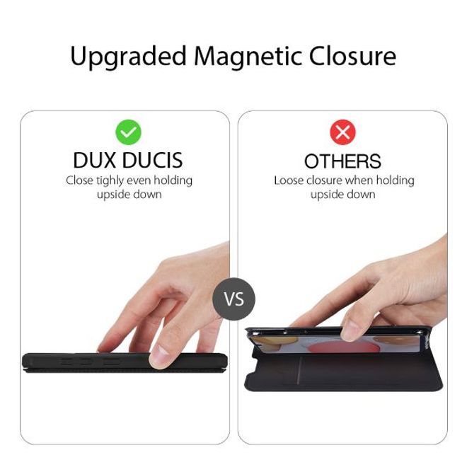 Dux Ducis - Samsung Galaxy A42 5G Hülle - Robustes Handy Bookcover - Skin X Series - schwarz