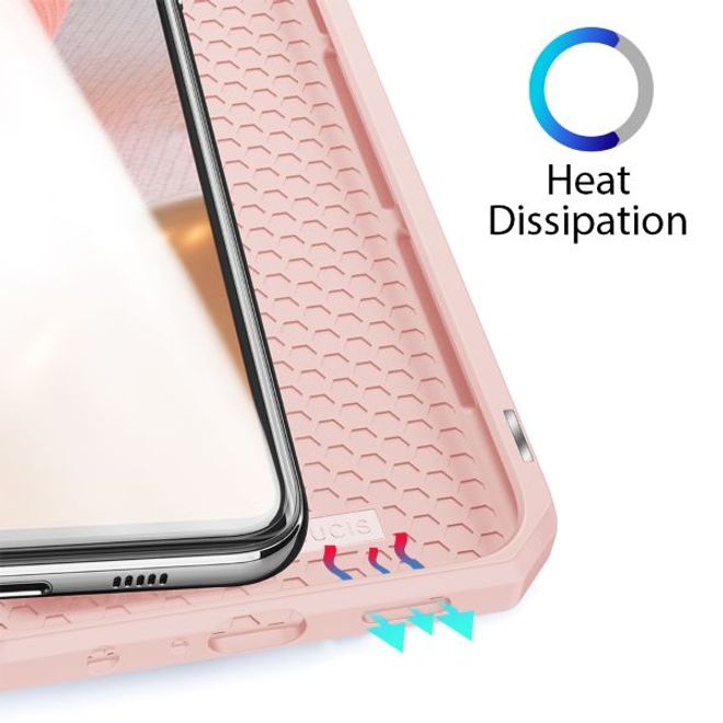 Dux Ducis - Samsung Galaxy A72 5G / 4G Hülle - Robustes Handy Bookcover - Skin X Series - pink