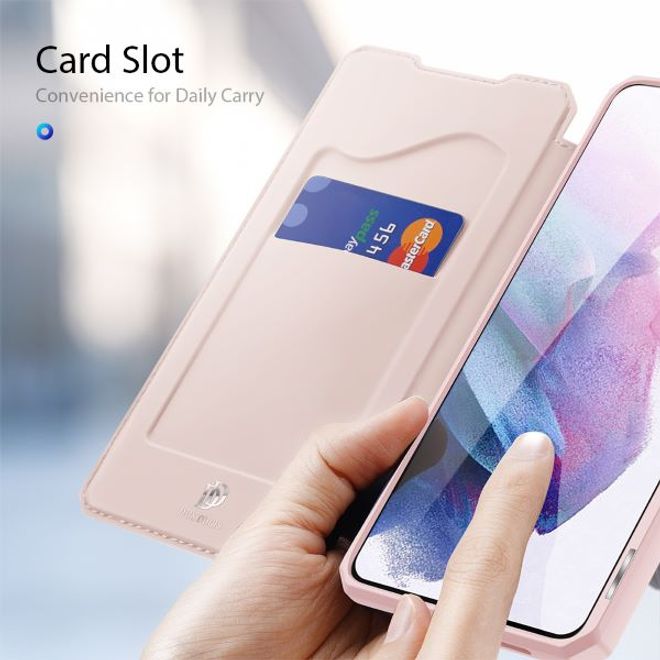 Dux Ducis - Samsung Galaxy S21+ Hülle - Robustes Handy Bookcover - Skin X Series - pink