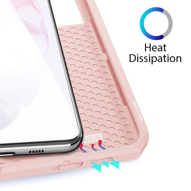 Dux Ducis - Samsung Galaxy S21+ Hülle - Robustes Handy Bookcover - Skin X Series - pink