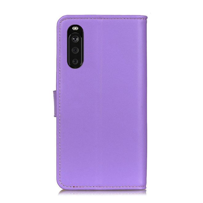 Sony Xperia 10 III Handy Hülle - Classic II Leder Bookcover Series - purpur