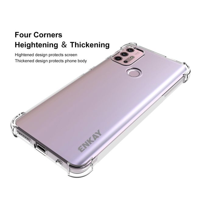 Enkay - Motorola Moto G30 / G10 Handyhülle - Robustes TPU Softcase - transparent