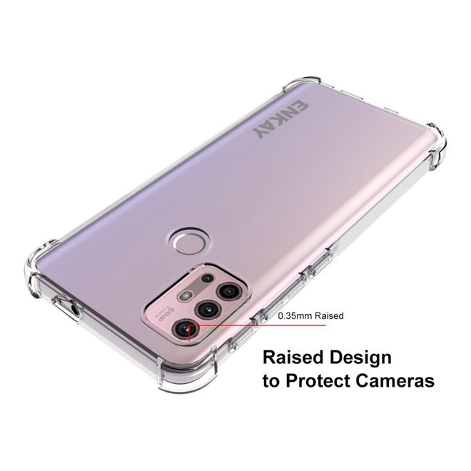Enkay - Motorola Moto G30 / G10 Handyhülle - Robustes TPU Softcase - transparent
