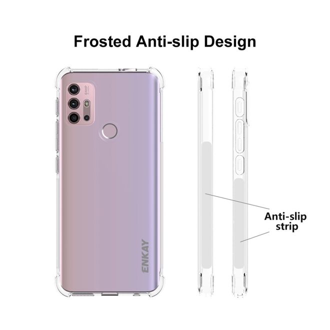 Enkay - Motorola Moto G30 / G10 Handyhülle - Robustes TPU Softcase - transparent