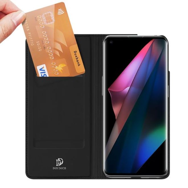 Dux Ducis - Oppo Find X3 Pro Hülle - Handy Bookcover - Skin Pro Series - schwarz