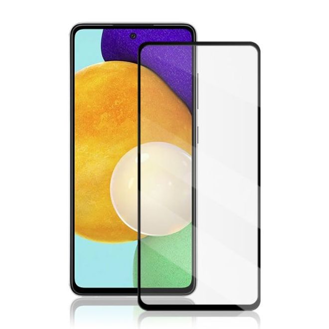 Samsung Galaxy A52 / A52 5G Panzerglas 2.5D Full Cover - Full Glue Displayschutz (0.33 mm) - schwarz