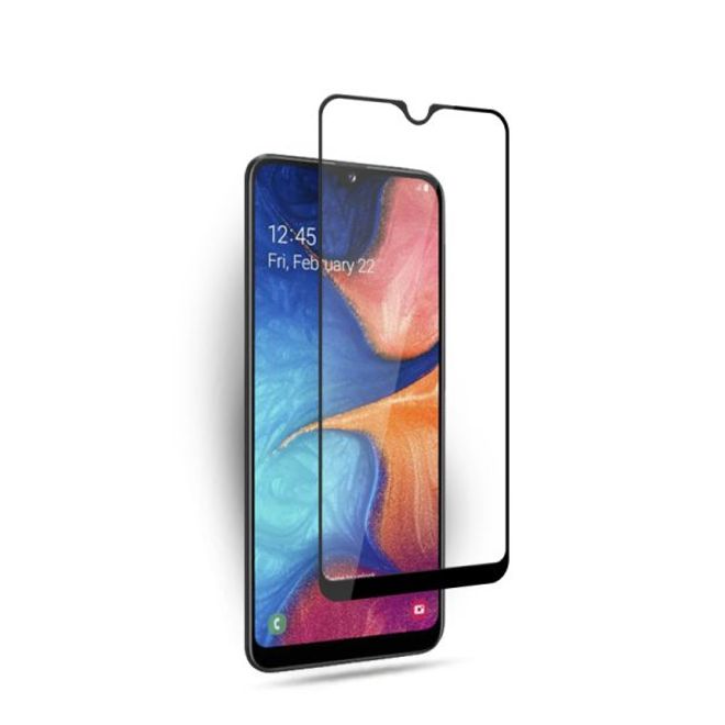 Samsung Galaxy A20e Panzerglas 2.5D Full Cover - Full Glue Displayschutz (0.33 mm) - schwarz