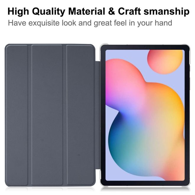 Samsung Galaxy Tab A7 10.4 (2020) Leder Hülle - dreifach faltbar - dunkelblau