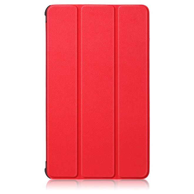 Samsung Galaxy Tab A7 Lite 8.7 Leder Hülle - dreifach faltbar - rot