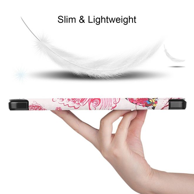 Samsung Galaxy Tab S7 Hülle - Dreifach faltbares Case aus Leder - Fee