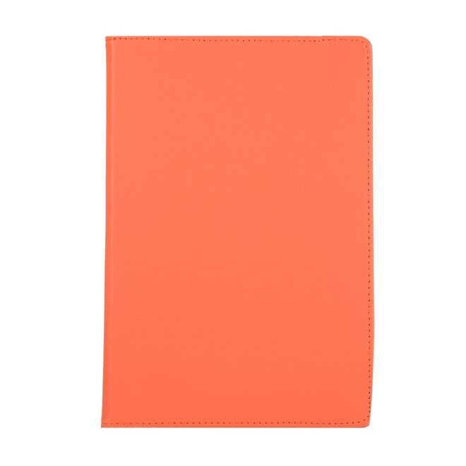 Samsung Galaxy Tab S7+ Hülle - 360° rotierbares Case aus Leder - orange