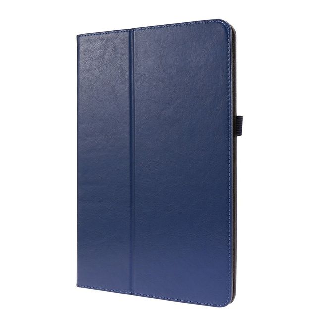 Samsung Galaxy Tab S7 Hülle- Zweifach faltbares Crazy Horse Leder Case - blau