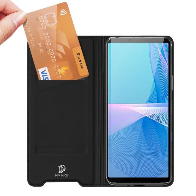 Dux Ducis - Sony Xperia 10 III Hülle - Handy Bookcover - Skin Pro Series - schwarz