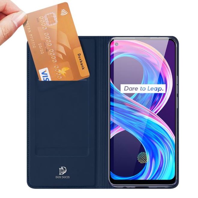 Dux Ducis - Oppo Realme 8 Pro / 8 Hülle - Handy Bookcover - Skin Pro Series - blau
