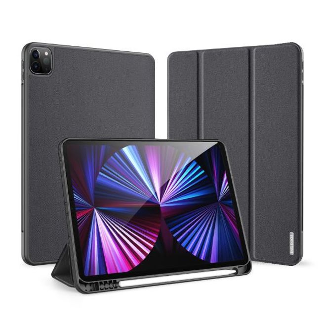 Dux Ducis - iPad Pro 11 (2022 / 2021) Hülle - Leder Smart Flip Case - Domo Series - schwarz