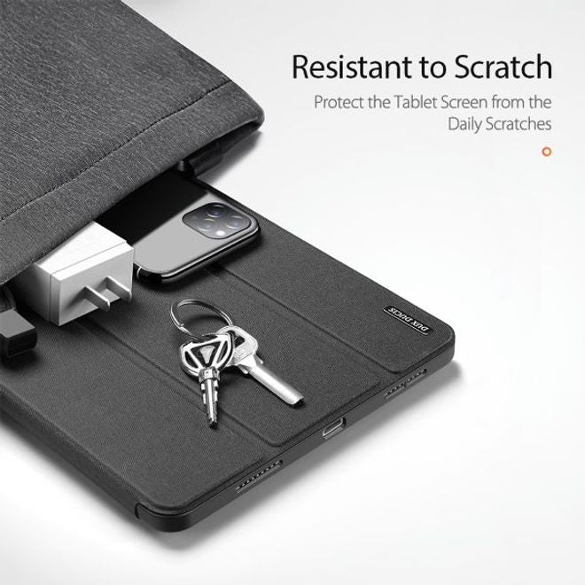 Dux Ducis - iPad Pro 11 (2022 / 2021) Hülle - Leder Smart Flip Case - Domo Series - schwarz