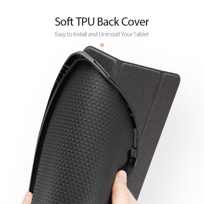 Dux Ducis - iPad Pro 11 (2022 / 2021) Hülle - Leder Smart Flip Case - Domo Series - schwarz