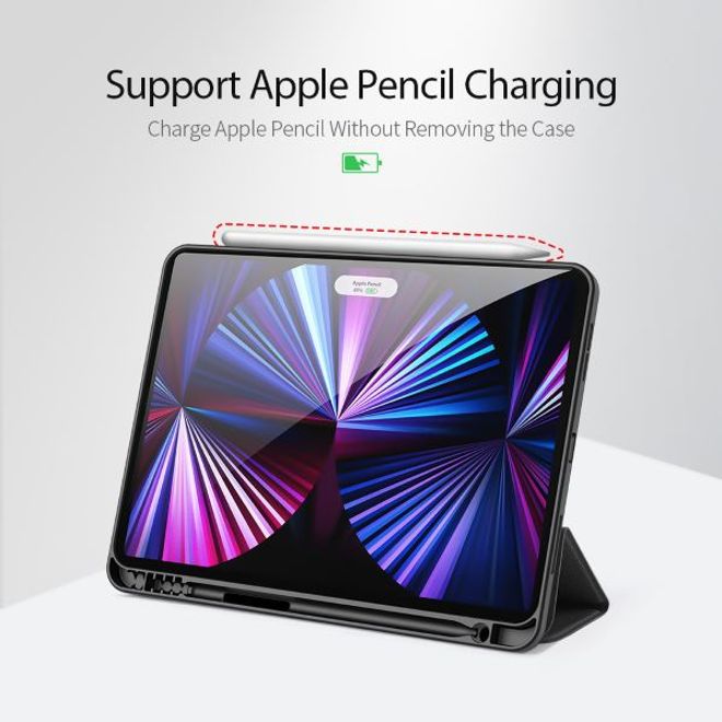 Dux Ducis - iPad Pro 11 (2022 / 2021) Hülle - Leder Smart Flip Case - Domo Series - schwarz