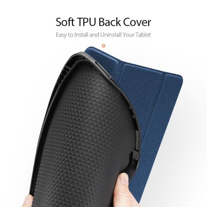 Dux Ducis - iPad Pro 11 (2022 / 2021) Hülle - Leder Smart Flip Case - Domo Series - blau