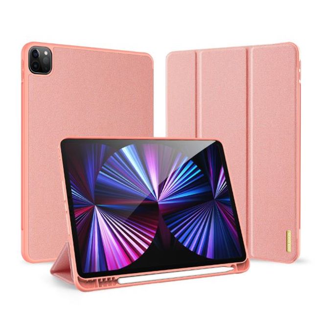 Dux Ducis - iPad Pro 11 (2022 / 2021) Hülle - Leder Smart Flip Case - Domo Series - pink