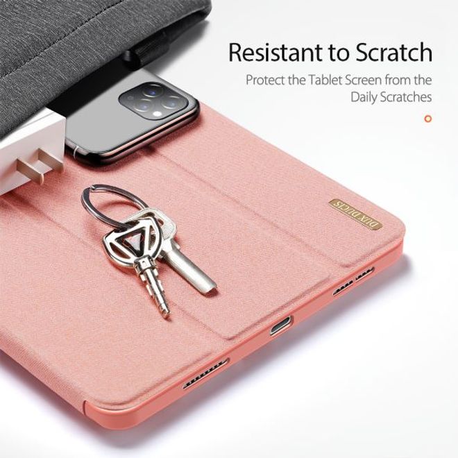 Dux Ducis - iPad Pro 11 (2022 / 2021) Hülle - Leder Smart Flip Case - Domo Series - pink