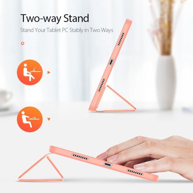Dux Ducis - iPad Pro 11 (2022 / 2021) Hülle - Leder Smart Flip Case - Domo Series - pink