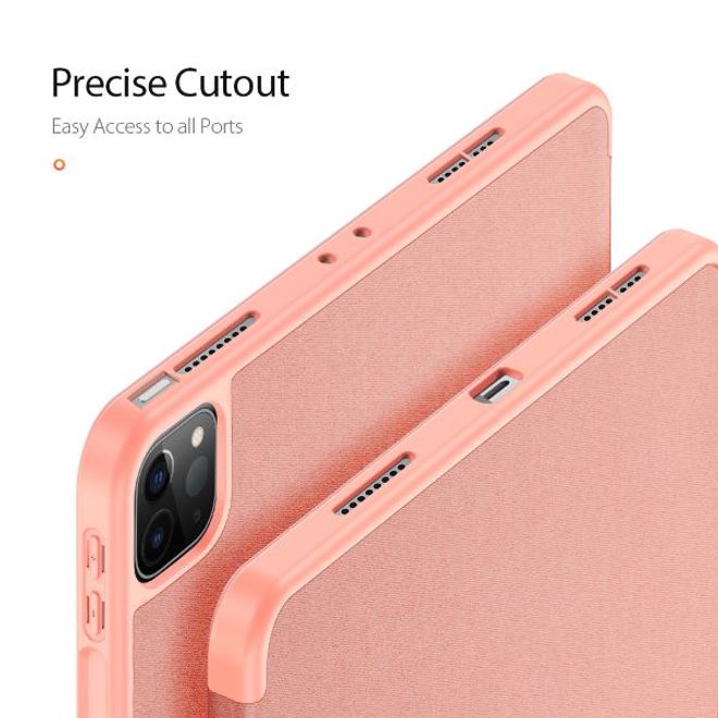 Dux Ducis - iPad Pro 11 (2022 / 2021) Hülle - Leder Smart Flip Case - Domo Series - pink